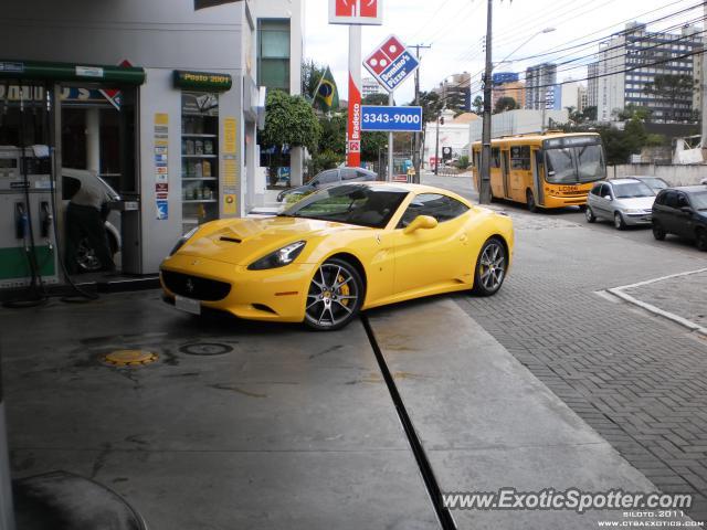 Ferrari California spotted in Curitiba, PR, Brazil