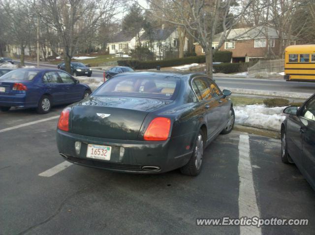 Bentley Continental spotted in Chestnut Hill, Massachusetts
