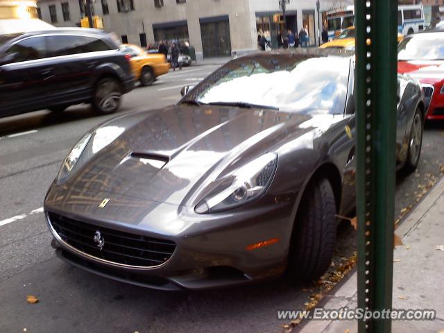 Ferrari California spotted in NYC, New York