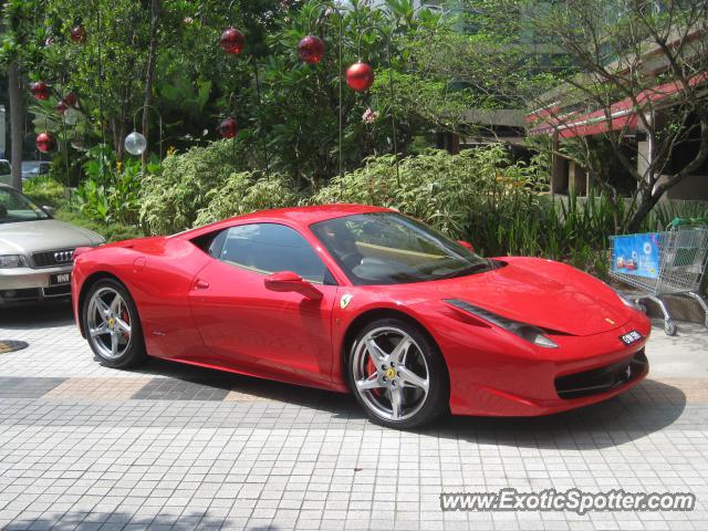 Ferrari 458 Italia spotted in Bangsar, Malaysia