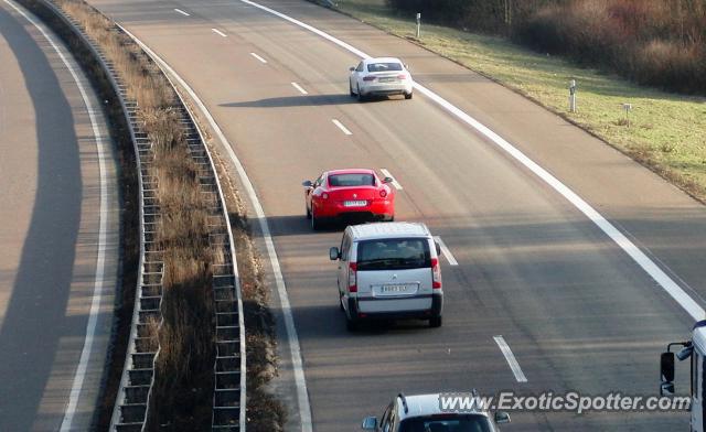Ferrari 599GTB spotted in Motoway, Germany