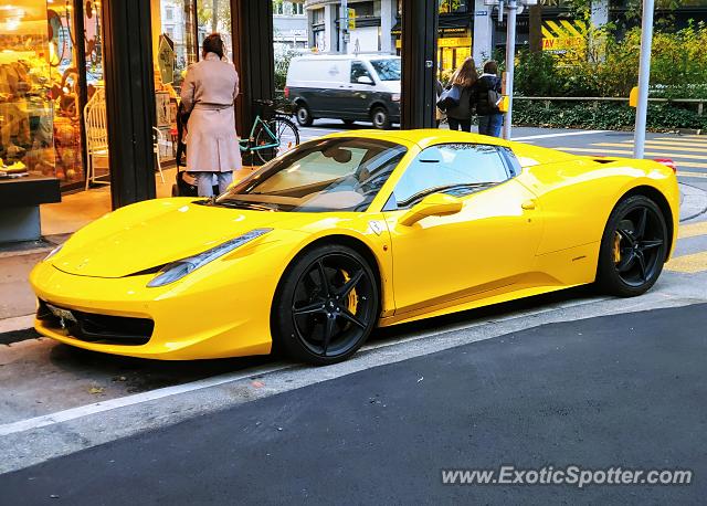Ferrari 458 Italia spotted in Zurich, Switzerland