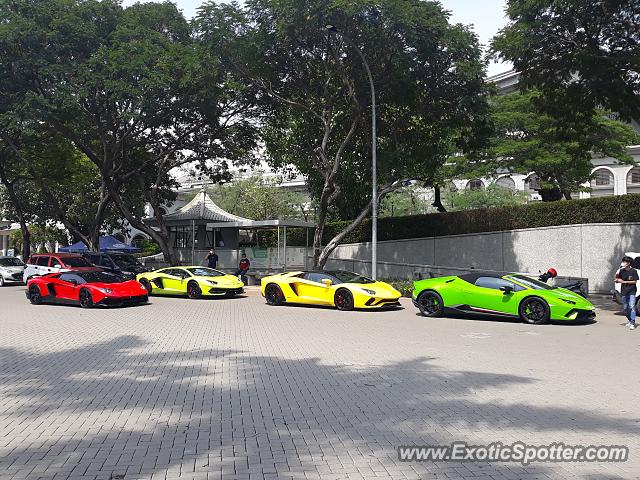 Lamborghini Aventador spotted in Jakarta, Indonesia