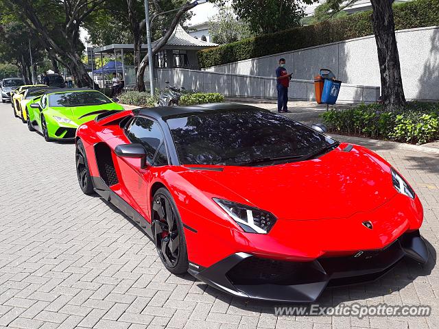 Lamborghini Aventador spotted in Jakarta, Indonesia