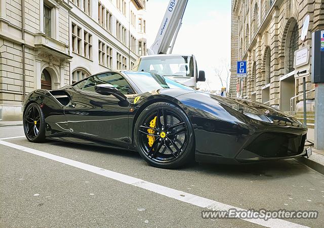 Ferrari 488 GTB spotted in Zurich, Switzerland