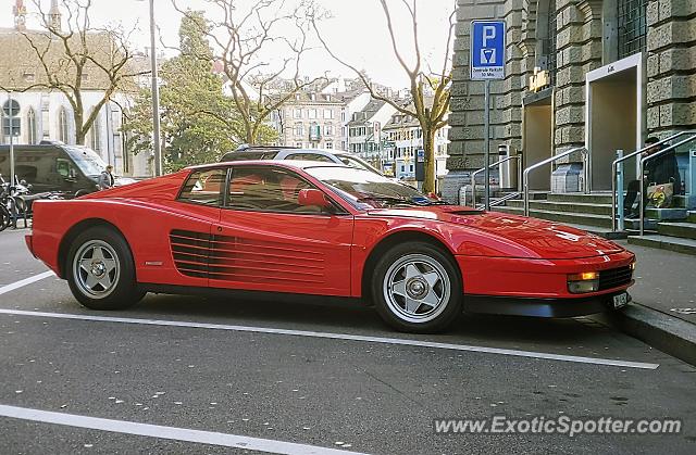Ferrari Testarossa spotted in Zurich, Switzerland