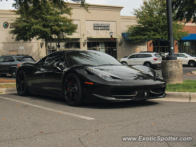 Ferrari 458 Italia spotted in Charlotte, North Carolina