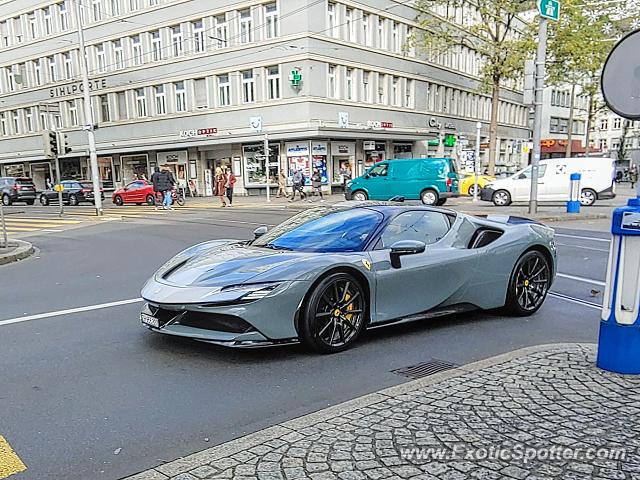 Ferrari SF90 Stradale spotted in Zürich, Switzerland