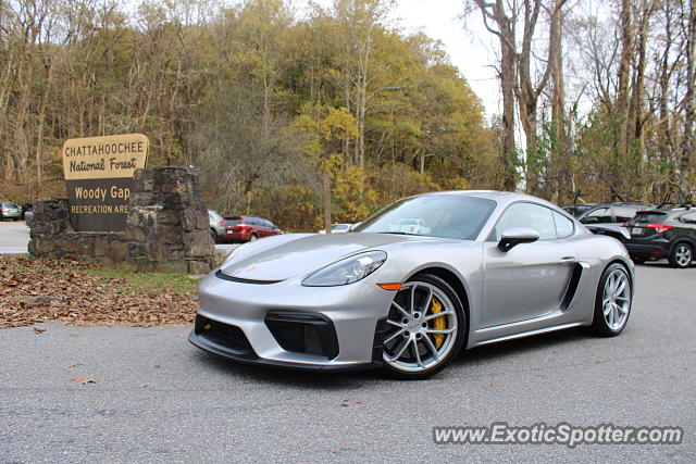 Porsche Cayman GT4 spotted in Suches, Georgia