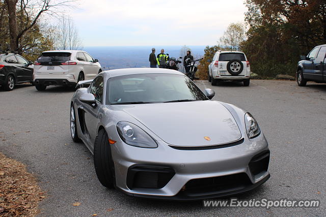 Porsche Cayman GT4 spotted in Suches, Georgia