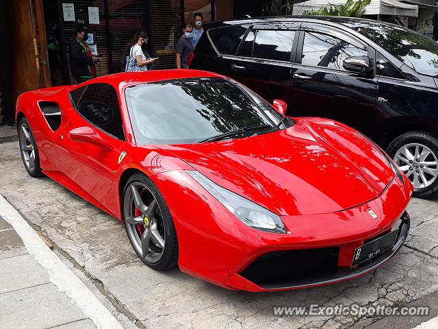 Ferrari 488 GTB spotted in Jakarta, Indonesia