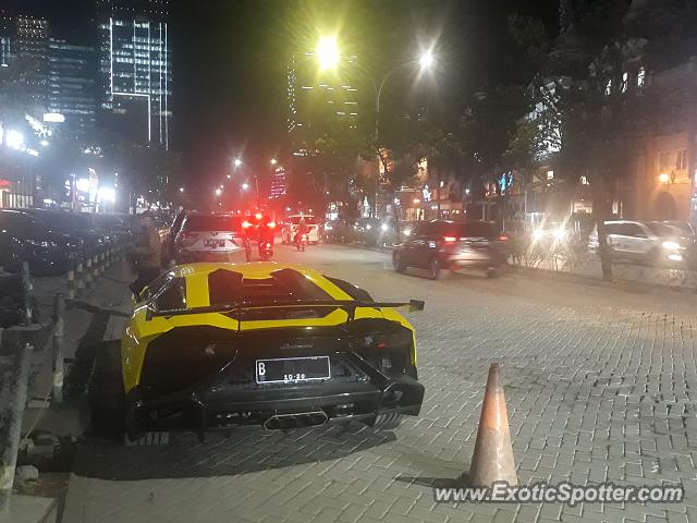 Lamborghini Aventador spotted in Jakarta, Indonesia
