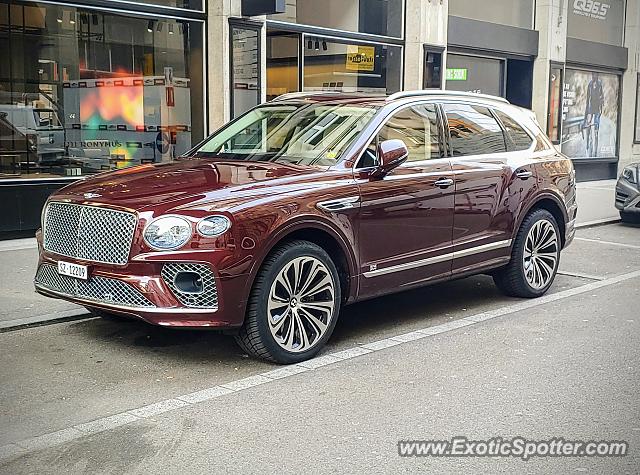 Bentley Bentayga spotted in Zürich, Switzerland