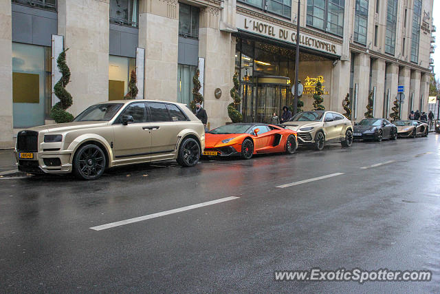 Lamborghini Aventador spotted in Paris, France