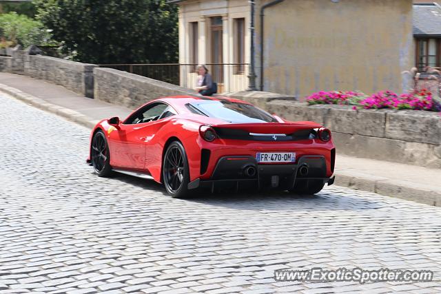 Ferrari 488 GTB spotted in Auxois, France