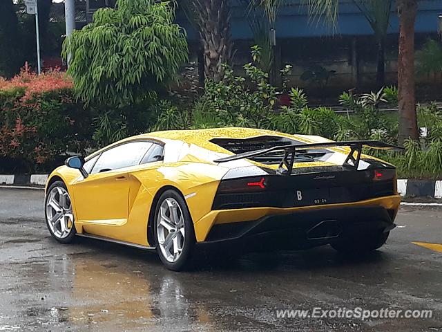 Lamborghini Aventador spotted in Serpong, Indonesia