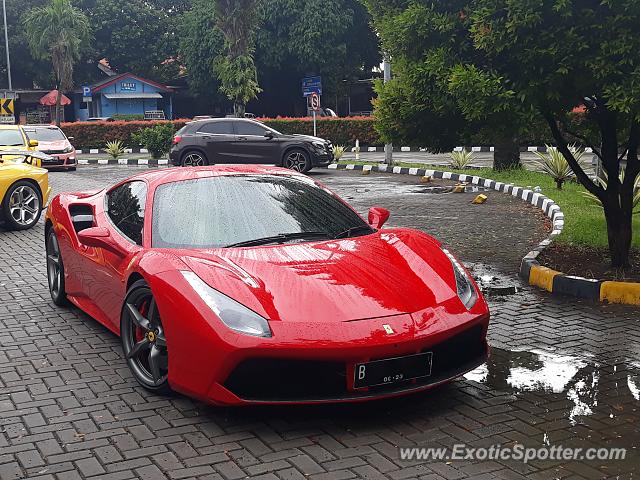 Ferrari 488 GTB spotted in Serpong, Indonesia