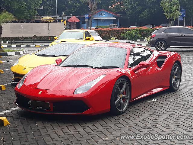Ferrari 488 GTB spotted in Serpong, Indonesia