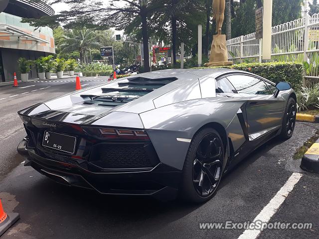 Lamborghini Aventador spotted in Jakarta, Indonesia