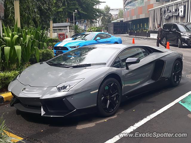 Lamborghini Aventador spotted in Jakarta, Indonesia