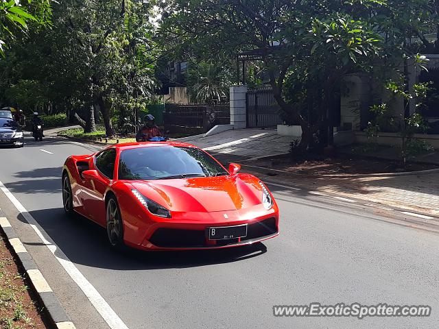 Ferrari 488 GTB spotted in Jakarta, Indonesia