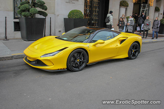 Ferrari F8 Tributo spotted in Paris, France