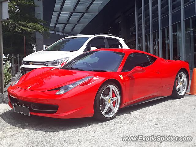 Ferrari 458 Italia spotted in Jakarta, Indonesia