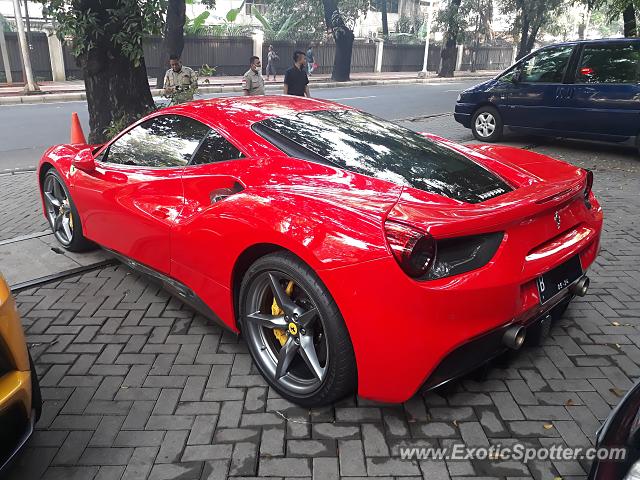 Ferrari 488 GTB spotted in Jakarta, Indonesia