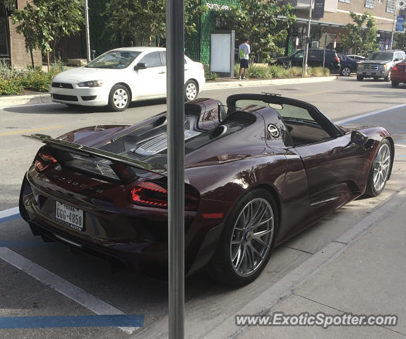 Porsche 918 Spyder spotted in Austin, Texas