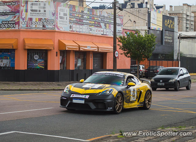Porsche Cayman GT4 spotted in Curitiba, PR, Brazil