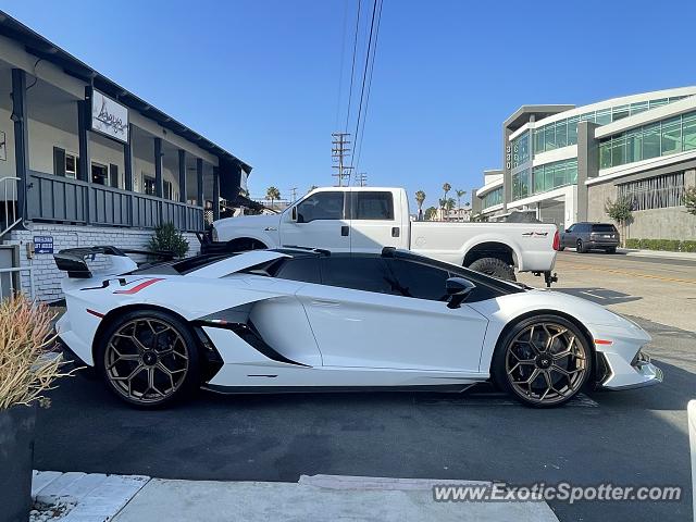 Lamborghini Aventador spotted in Newport Beach, California