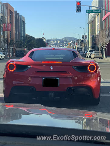 Ferrari 488 GTB spotted in San Francisco, California