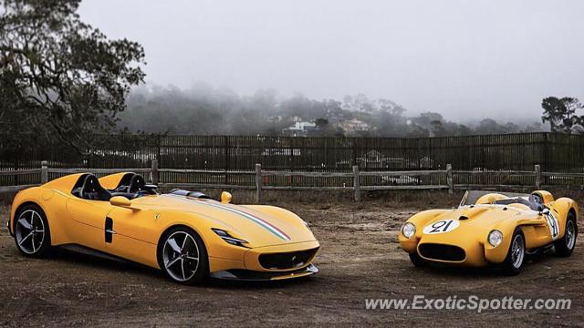 Ferrari Monza SP2 spotted in Pebble Beach, California