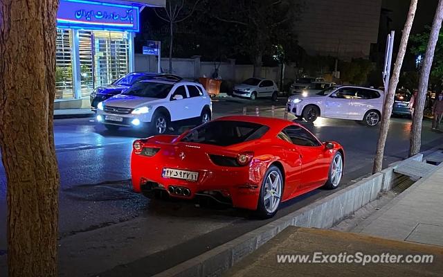 Ferrari 458 Italia spotted in Tehran, Iran