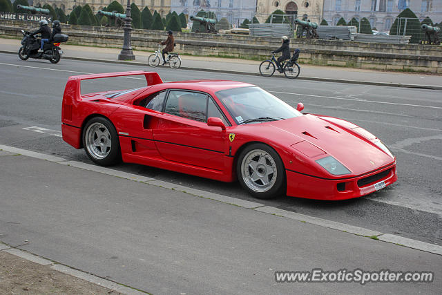 Ferrari F40 spotted in Paris, France
