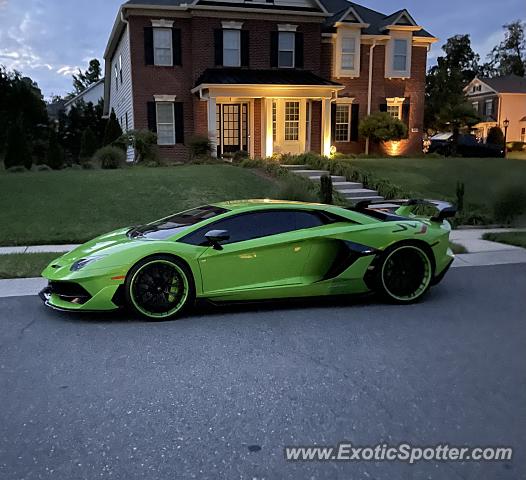Lamborghini Aventador spotted in Concord, North Carolina