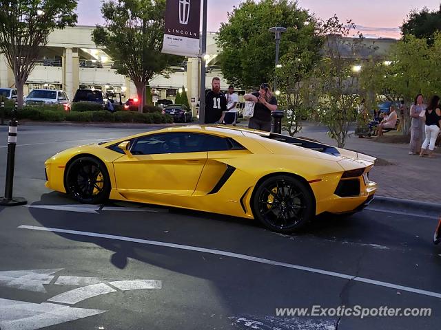 Lamborghini Aventador spotted in Charlotte, North Carolina