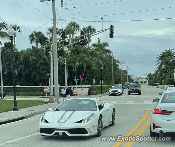 Ferrari 458 Italia spotted in Palm Beach, Florida