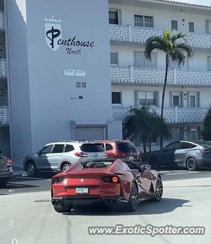 Ferrari 812 Superfast spotted in Deerfield Beach, Florida