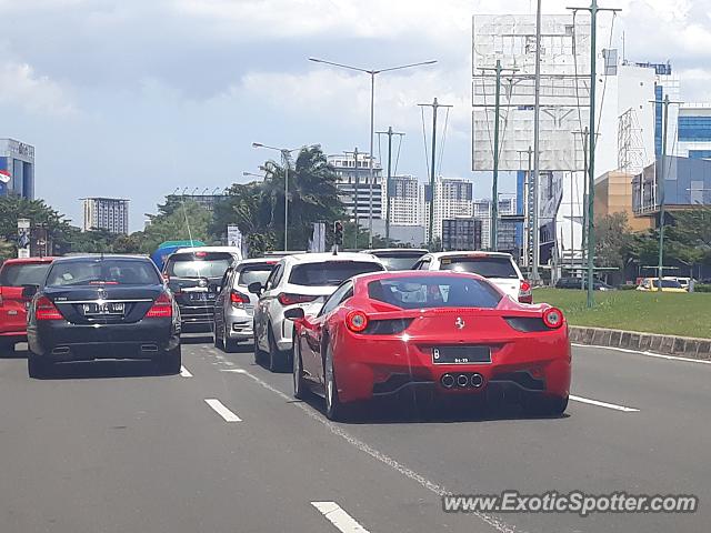 Ferrari 458 Italia spotted in Serpong, Indonesia