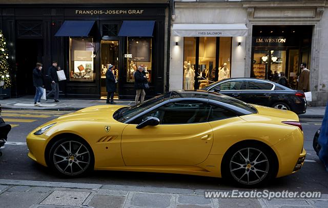 Ferrari California spotted in Paris, France