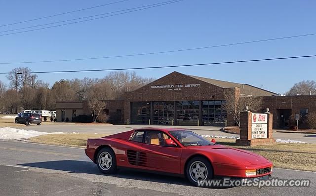 Ferrari Testarossa spotted in Summerfield, North Carolina