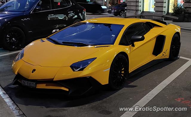 Lamborghini Aventador spotted in Zurich, Switzerland