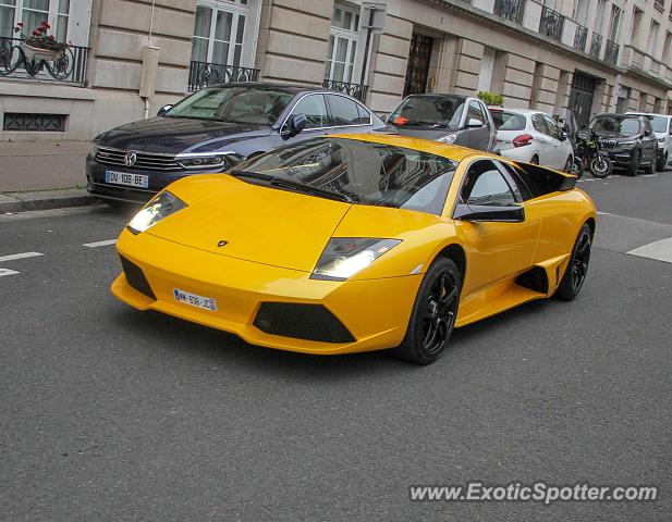 Lamborghini Murcielago spotted in Paris, France