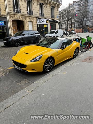 Ferrari California spotted in Paris., France