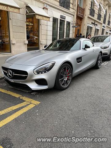 Mercedes SLS AMG spotted in Paris., France