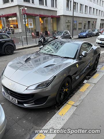 Ferrari Portofino spotted in Paris, France