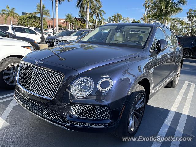 Bentley Bentayga spotted in Costa Mesa, California