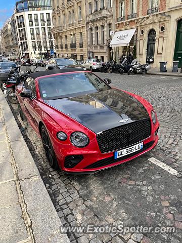 Bentley Continental spotted in Paris, France
