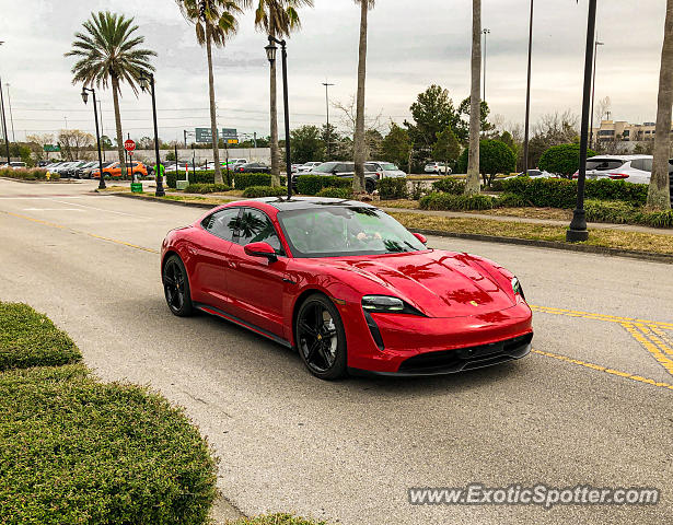Porsche Taycan (Turbo S only) spotted in Jacksonville, Florida